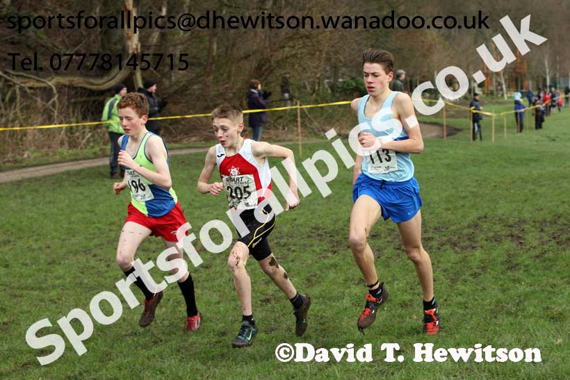 Boys under-15 Northern Cross Country Champs., Witton Park, Blackburn. Photo: David T. Hewitson/Sports for All Pics